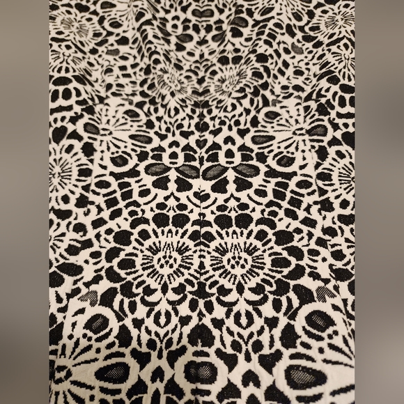 Textured Black and White Vintage Caché Dress - Size 2 - EUC - Picture 6 of 8